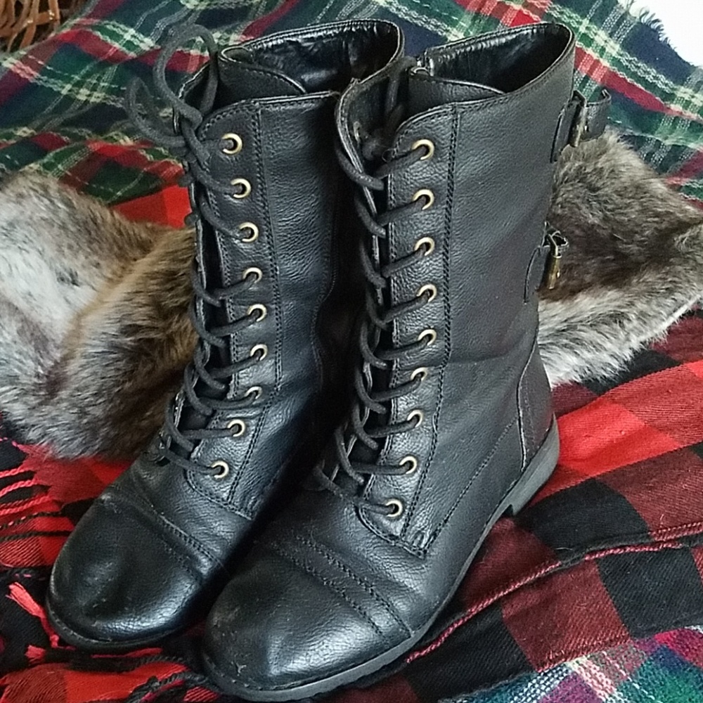 Black Combat Boots